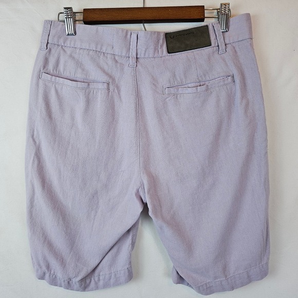 Spirito Santo linen blend pastel‎ purple burmuda shorts, size 34 US - Picture 2 of 4